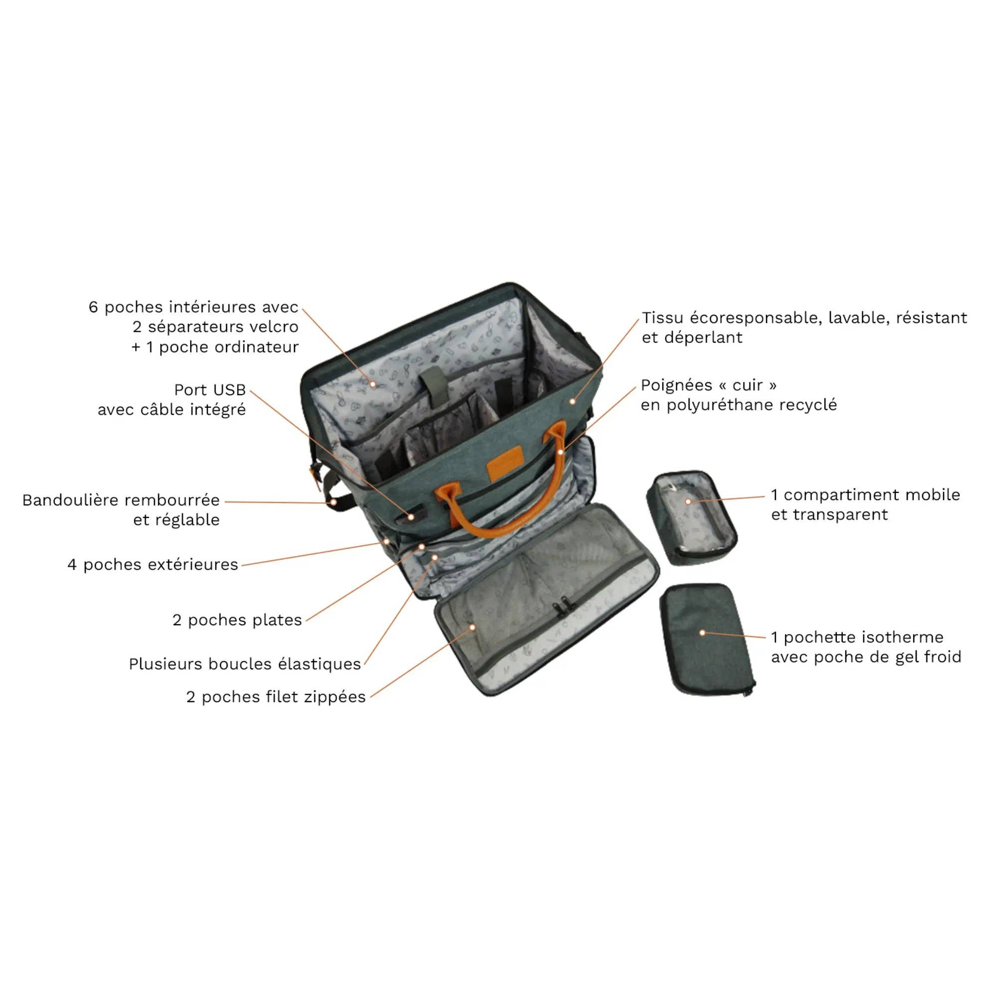 My Podologie – Engroshandel Stor rejse- og weekendtaske - Dame – Medicintaske ETRETAT - Grå / Brun12