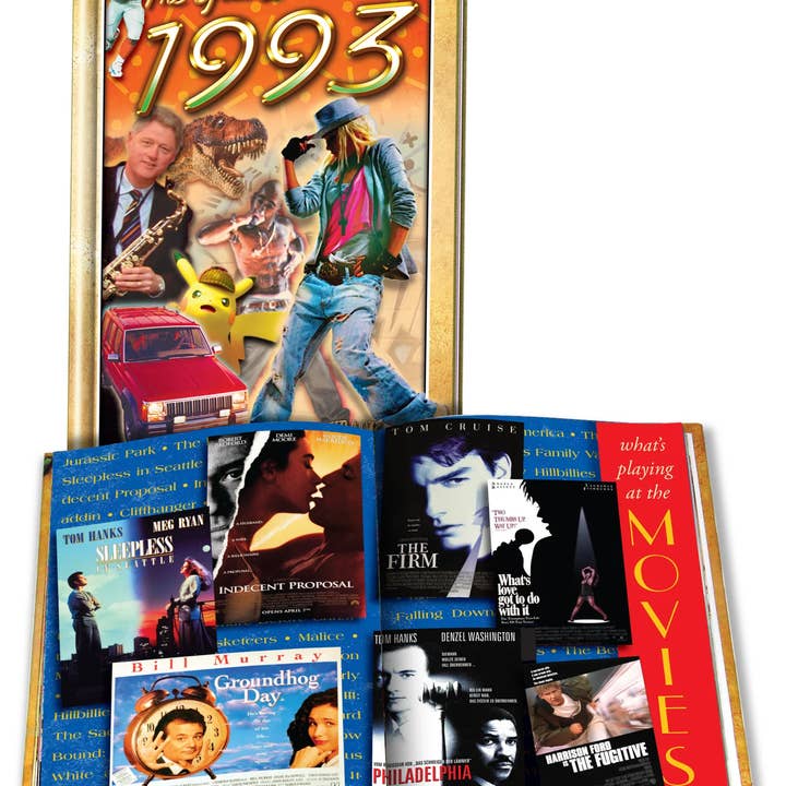 1993 Mini Bog: 'Året Var' indbundet 4x6 bog for engroshandel hos Flickback