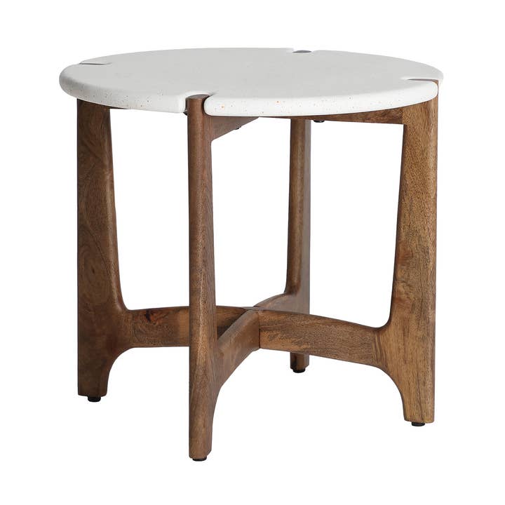 Kodu - Wholesale Side Table - Mango wood side table in brown color, 55x55x50