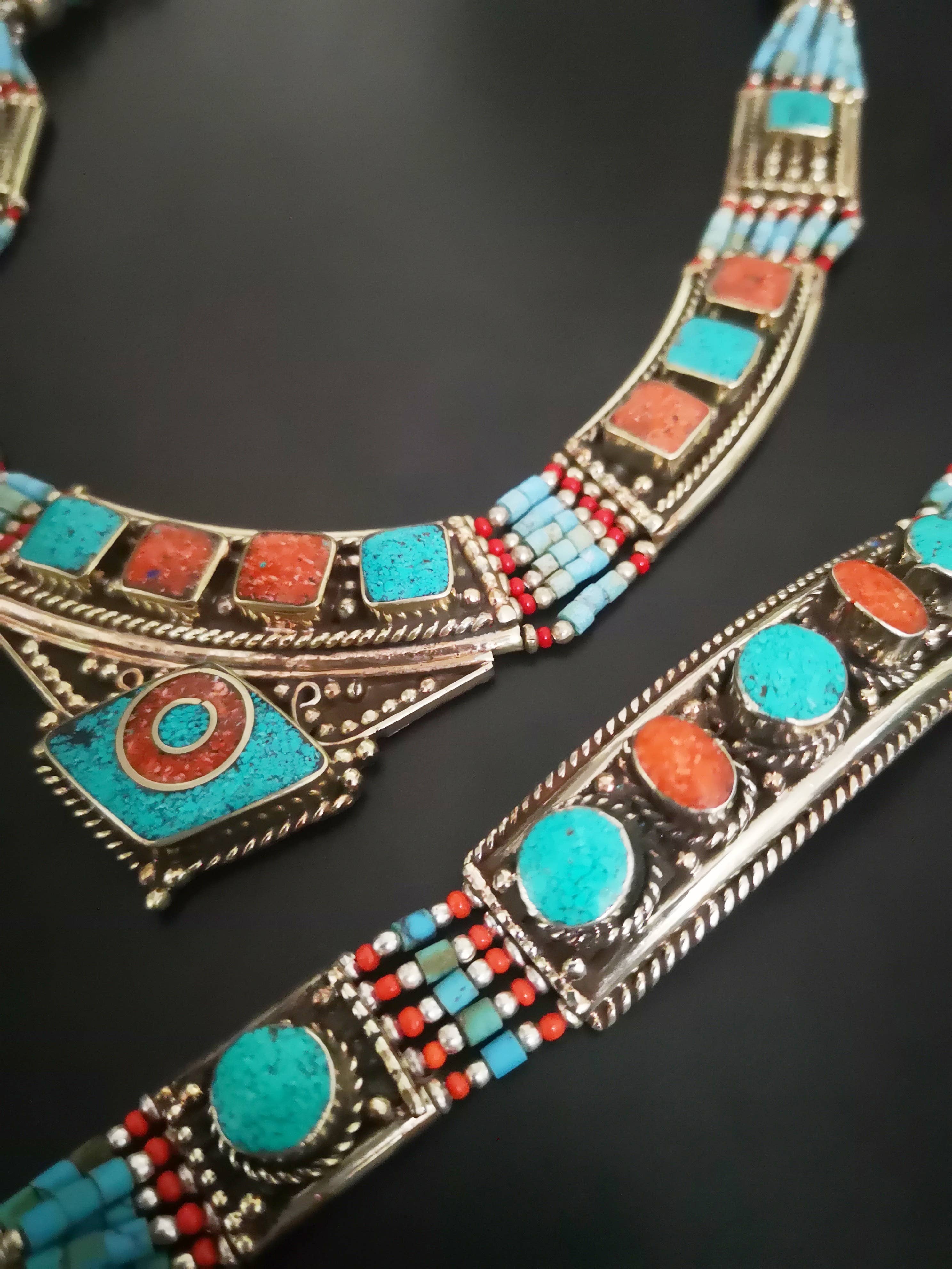 Unique Brand - Wholesale Sieradenset - Kettingen en armbanden - originele handgemaakte GOA parure5