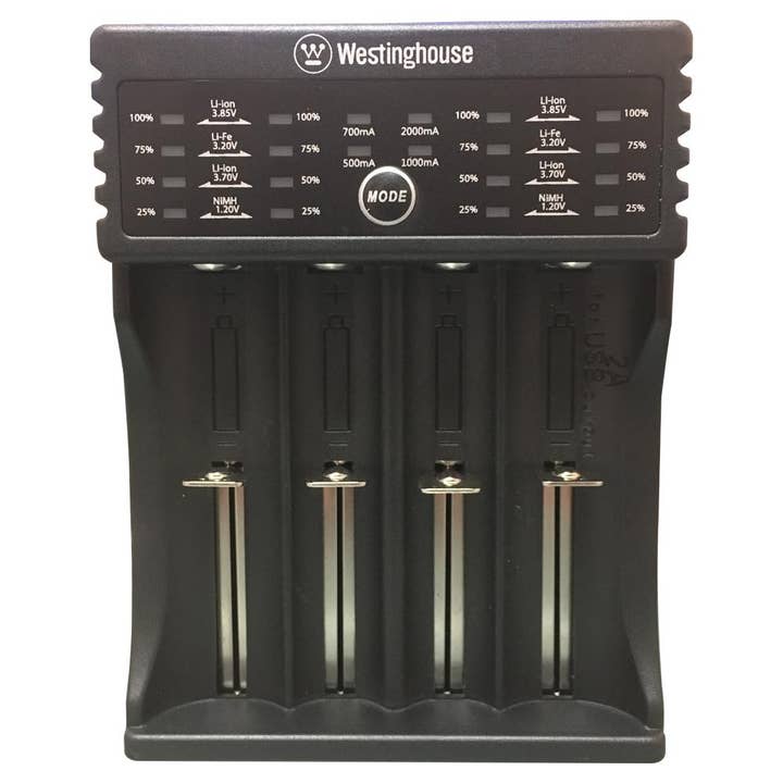 Westinghouse Battery - Wholesale Portable Charger - Westinghouse Universal Ni-Mh Li-ion Li-Fe Smart Chrgr- 4 Bay