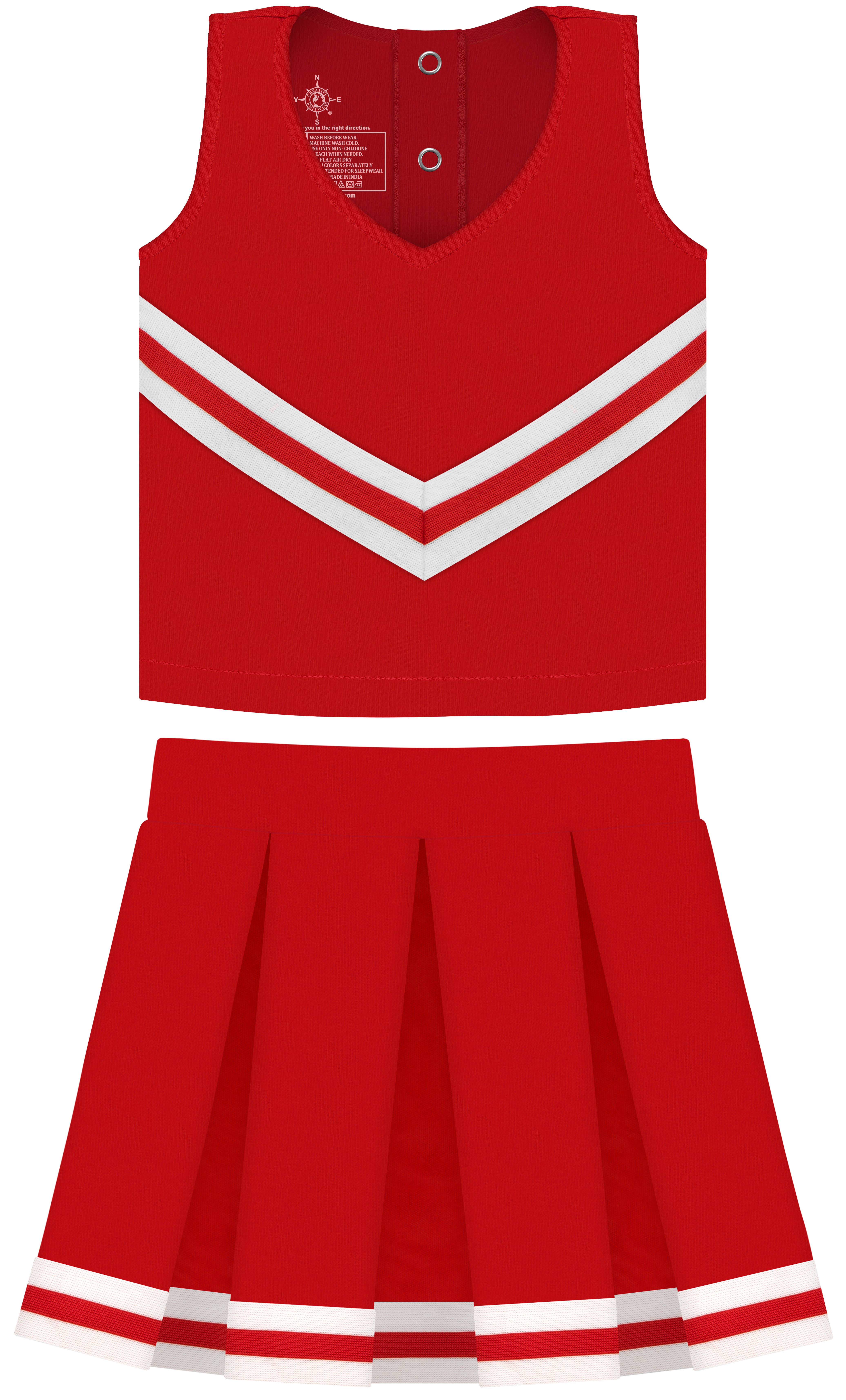 Creative Knitwear - Wholesale Dress - Kids - Custom Girls 3-Piece Cheer Dress: Screen Print8