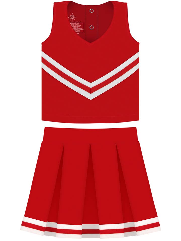 Creative Knitwear - Wholesale Dress - Kids - Custom Girls 3-Piece Cheer Dress: Screen Print8