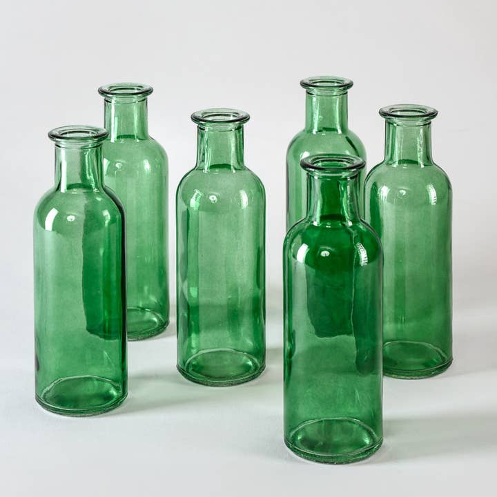 Jamali Garden - Wholesale Vase - Green Glass Bottle Bud Vase