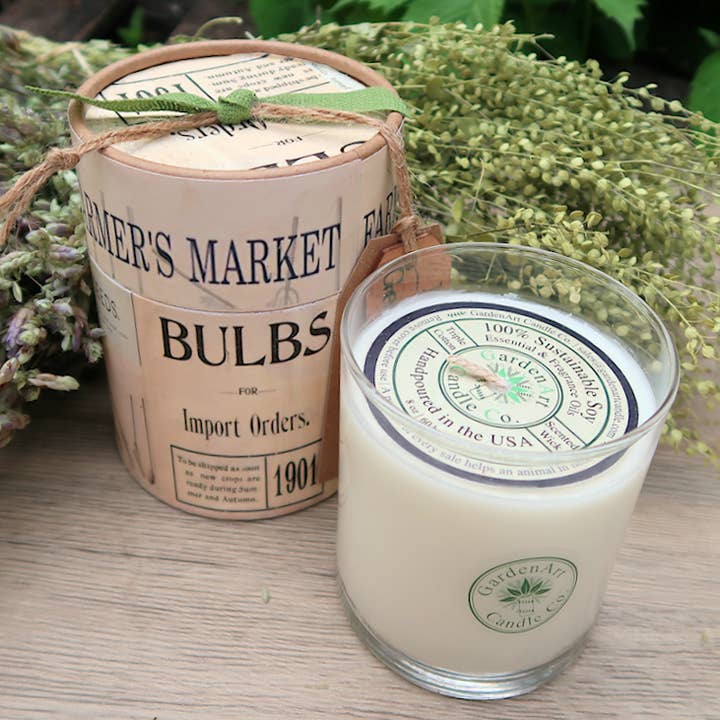 Moss & Geranium - 7.5 oz Soy Candle for wholesale by GARDENART CANDLE