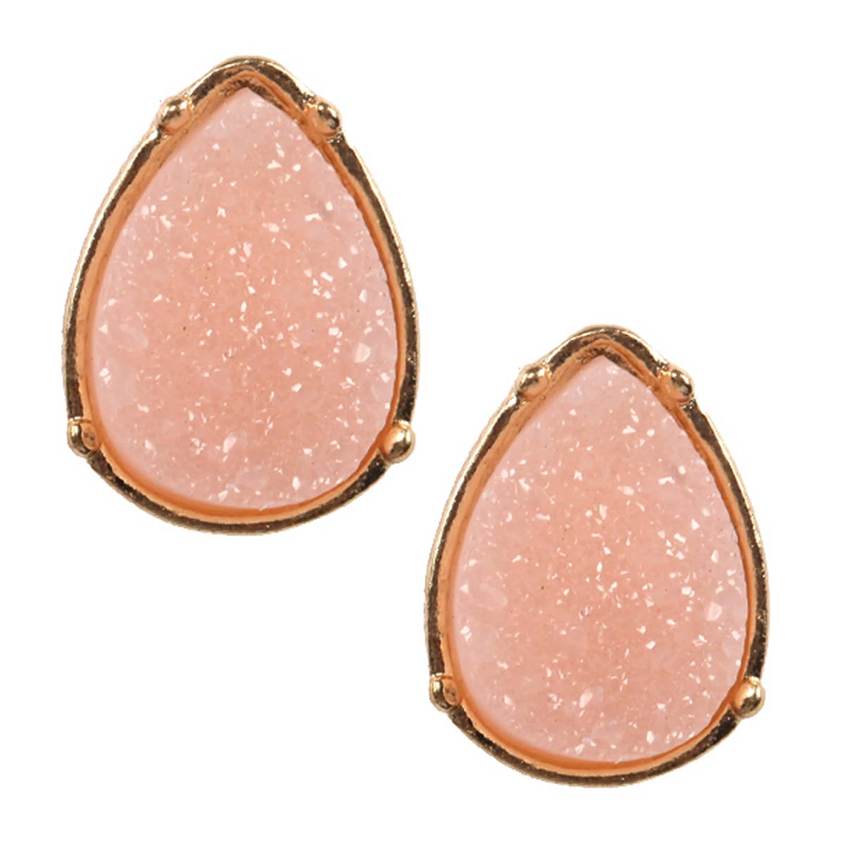 MYS Wholesale Inc - Wholesale Stud/Post Earrings - Druzy Teardrop Post Earrings5