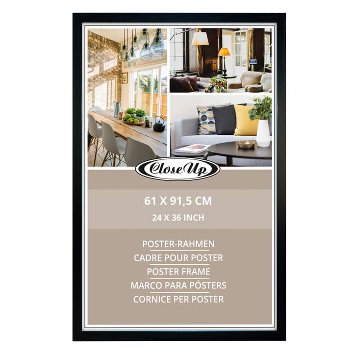 Close Up GmbH – Großhandel Bilderrahmen – Posterrahmen 61 x 91,5 cm Holzdekor schwarz1