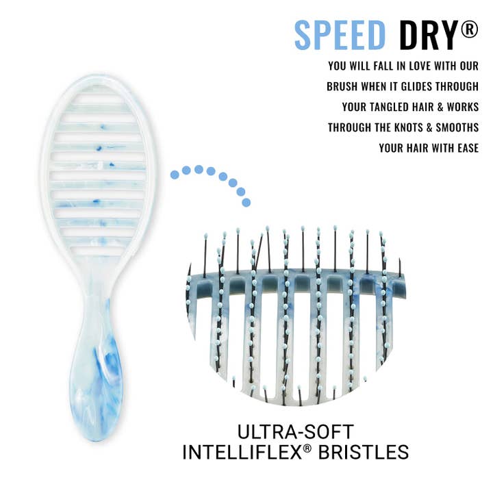 Beauty Goddess - Wholesale Hair Brush/Comb - WetBrush Speed Dry Gemstone Brush Turquoise4