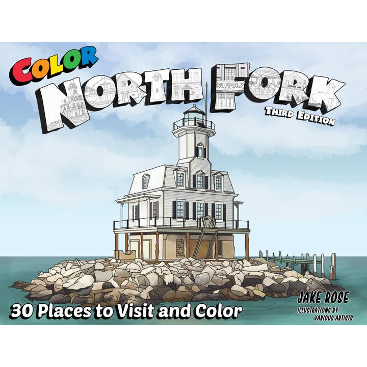 Color North Fork coloring book - 3rd Edition for wholesale by Color Our Town
