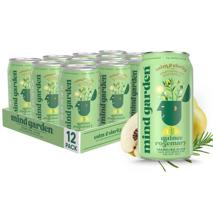 Mind Garden - Wholesale Wellness Juice/Tonic - Mind Garden Adaptogen Quince Rosemary Drink (12-Pack)