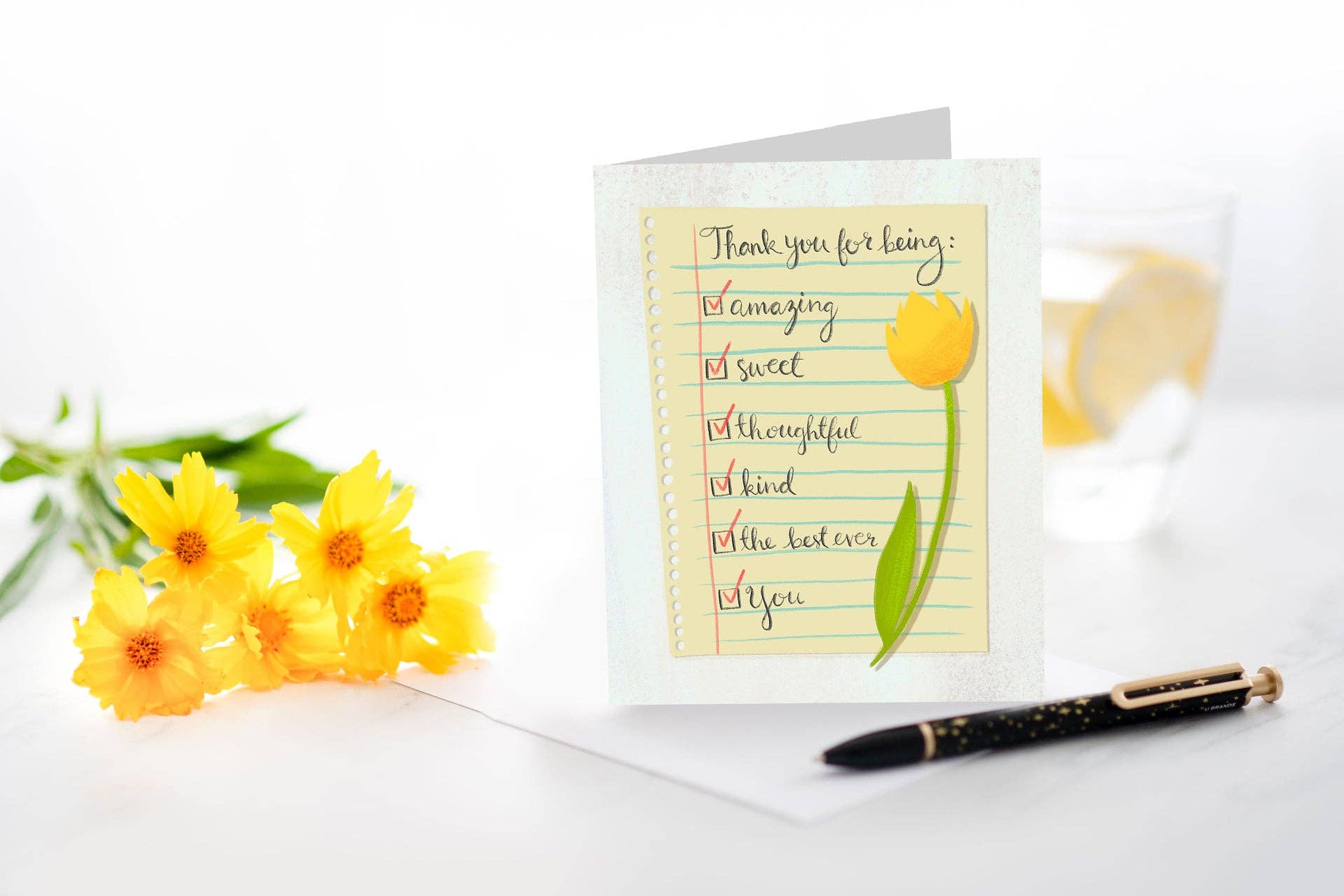 M. Kind Papersmith - Wholesale Thank You Card - Thank You Checklist2