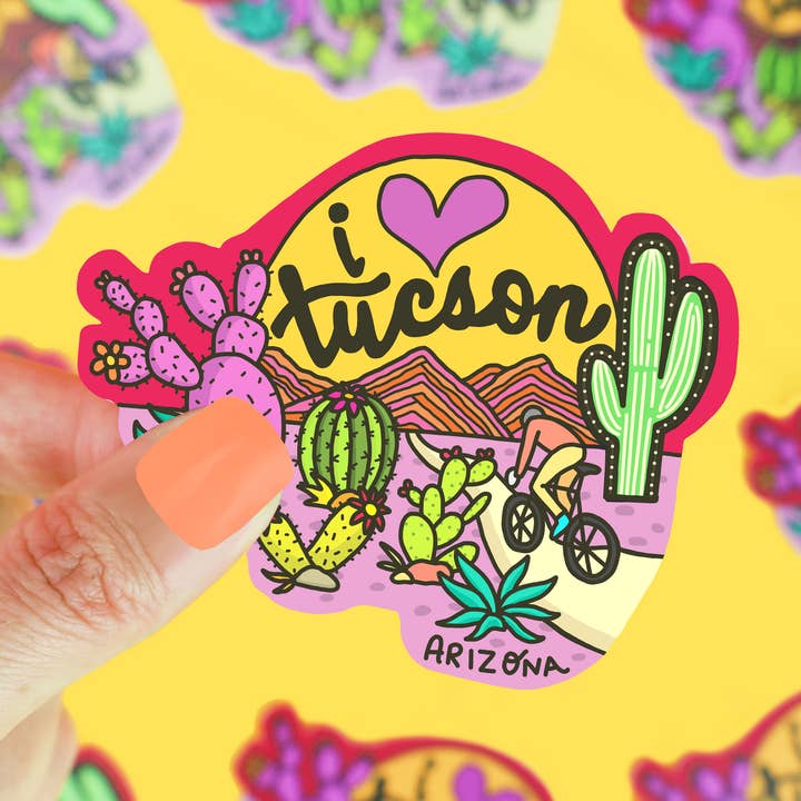 I Love Tucson Vinyl Sticker for wholesale by Turtle's Soup