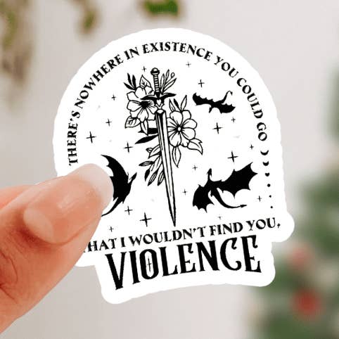 Xaden Quote Sticker for wholesale by Awfullynerdy.co