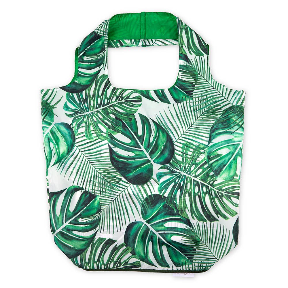 Weddingstar Inc. - Wholesale Grocery/Shopping Bag - Reusable Foldable Compact Tote Bag - Monstera Leaf2