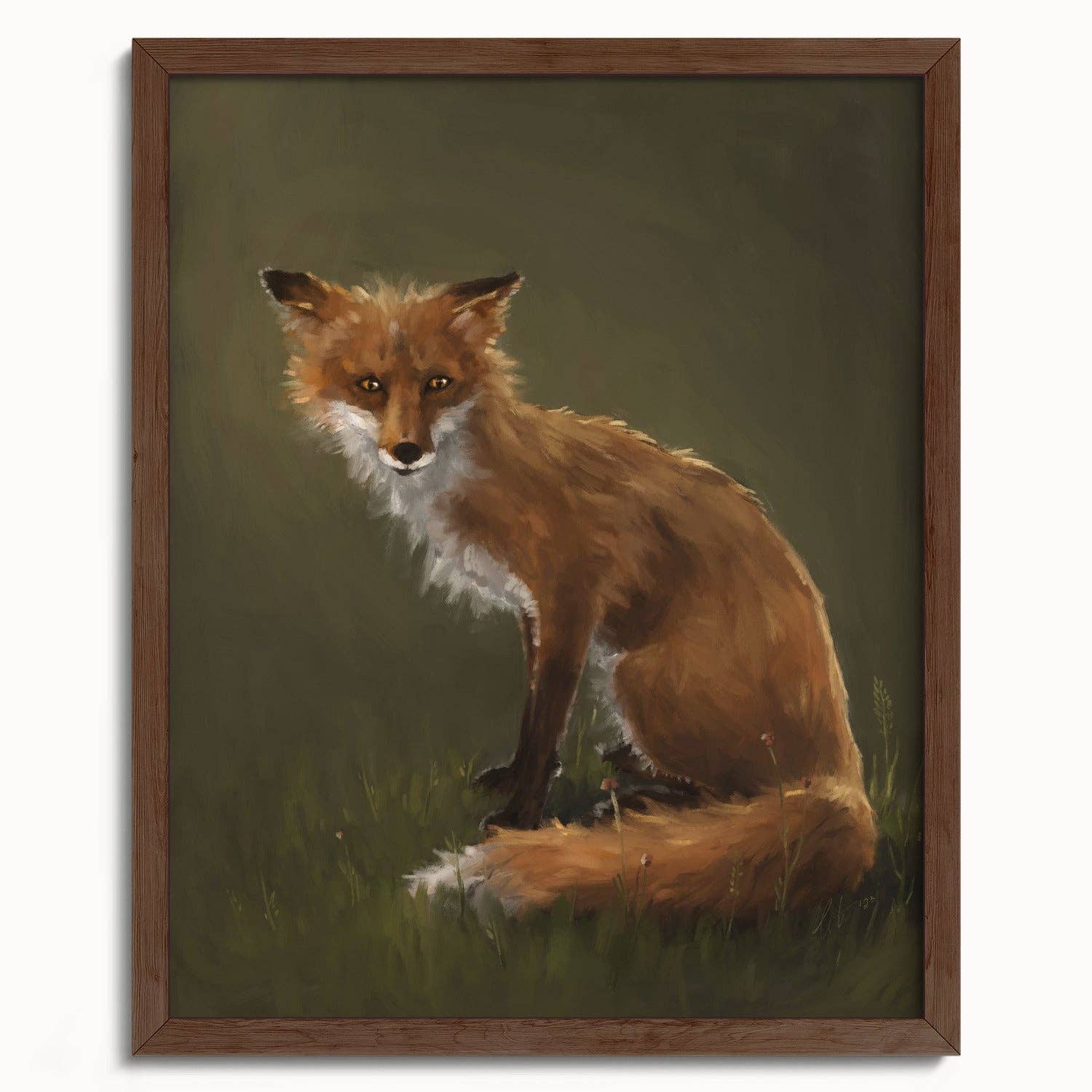 The Ugly Cat Studio - Wholesale Art Print - Forest Fox Oil Painting rt Print19