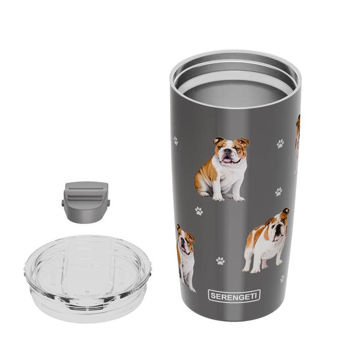 E&S Pets - Wholesale Insulated Mug/Tumbler - 3D Printed - Bull Dog - Tumbler, Leak-Proof, Durable - 20 Oz2
