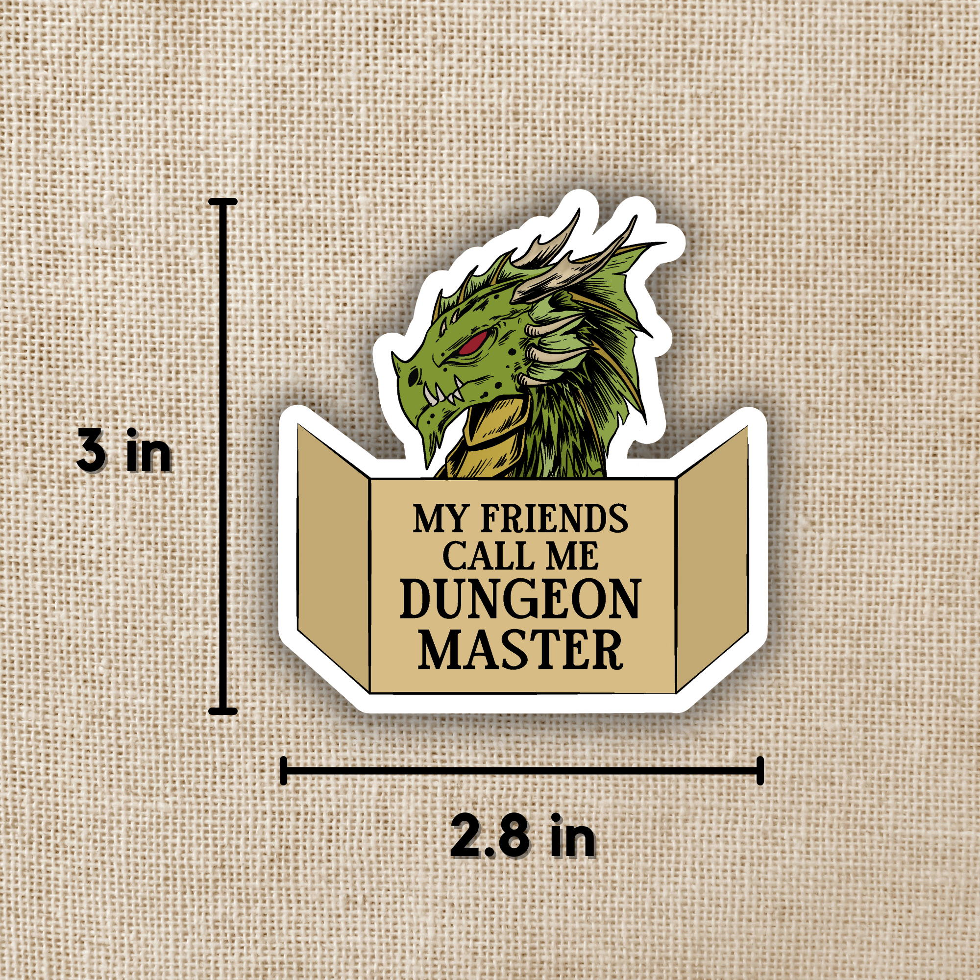 Kingdom of Threads - Wholesale Sticker - My Friends Call Me Dungeon Master Sticker1