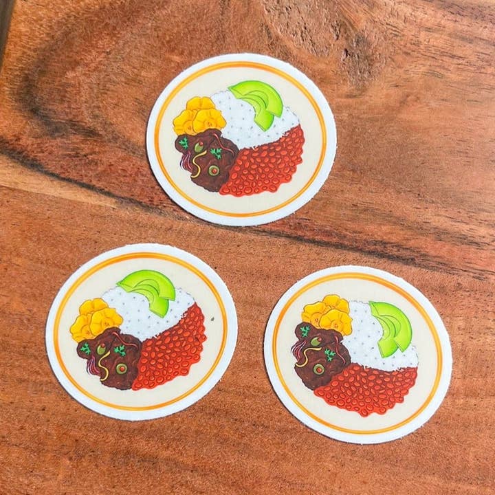 The Nosy Gal - Wholesale Sticker - Arroz y Habichuela Waterproof Matte sticker0