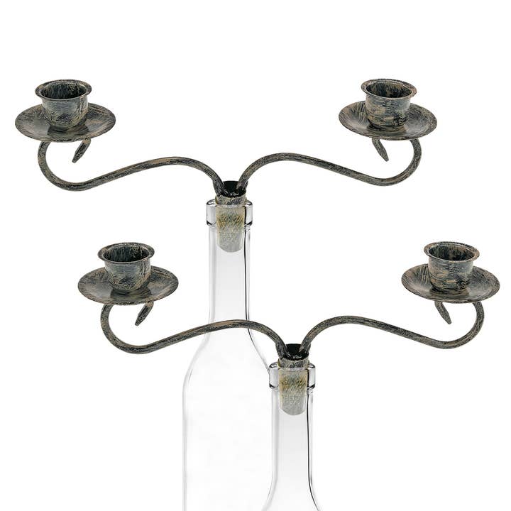 Candelabra 2 stearinlysvinflaskesæt med 2 for engroshandel hos Fairly Odd Brands