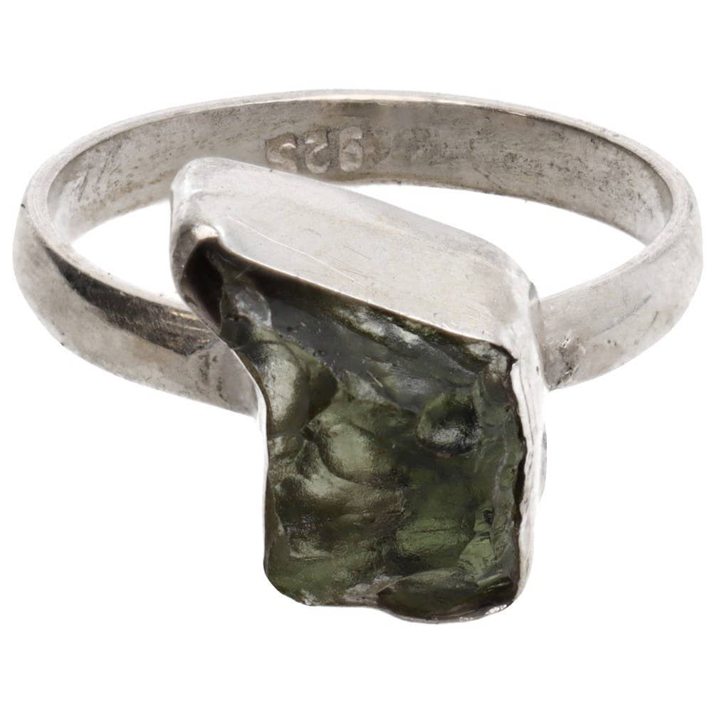 Vives de la Cortada S.L - Wholesale Multi-Stone Ring - Moldavite Ring in 925 Sterling Silver (2 - 2.9g)0