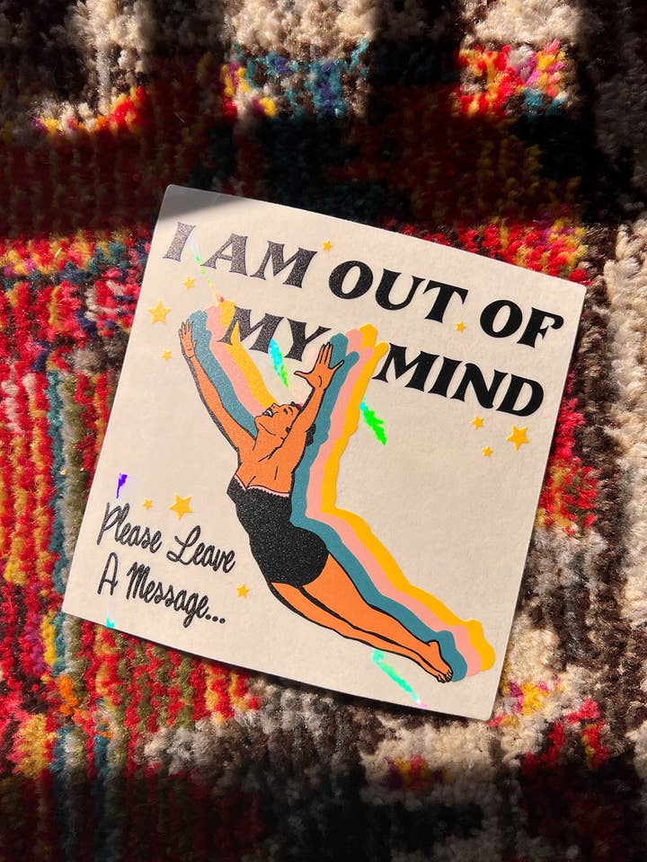 Out Of My Mind Suncatcher-sticker voor wholesale door kaeraz