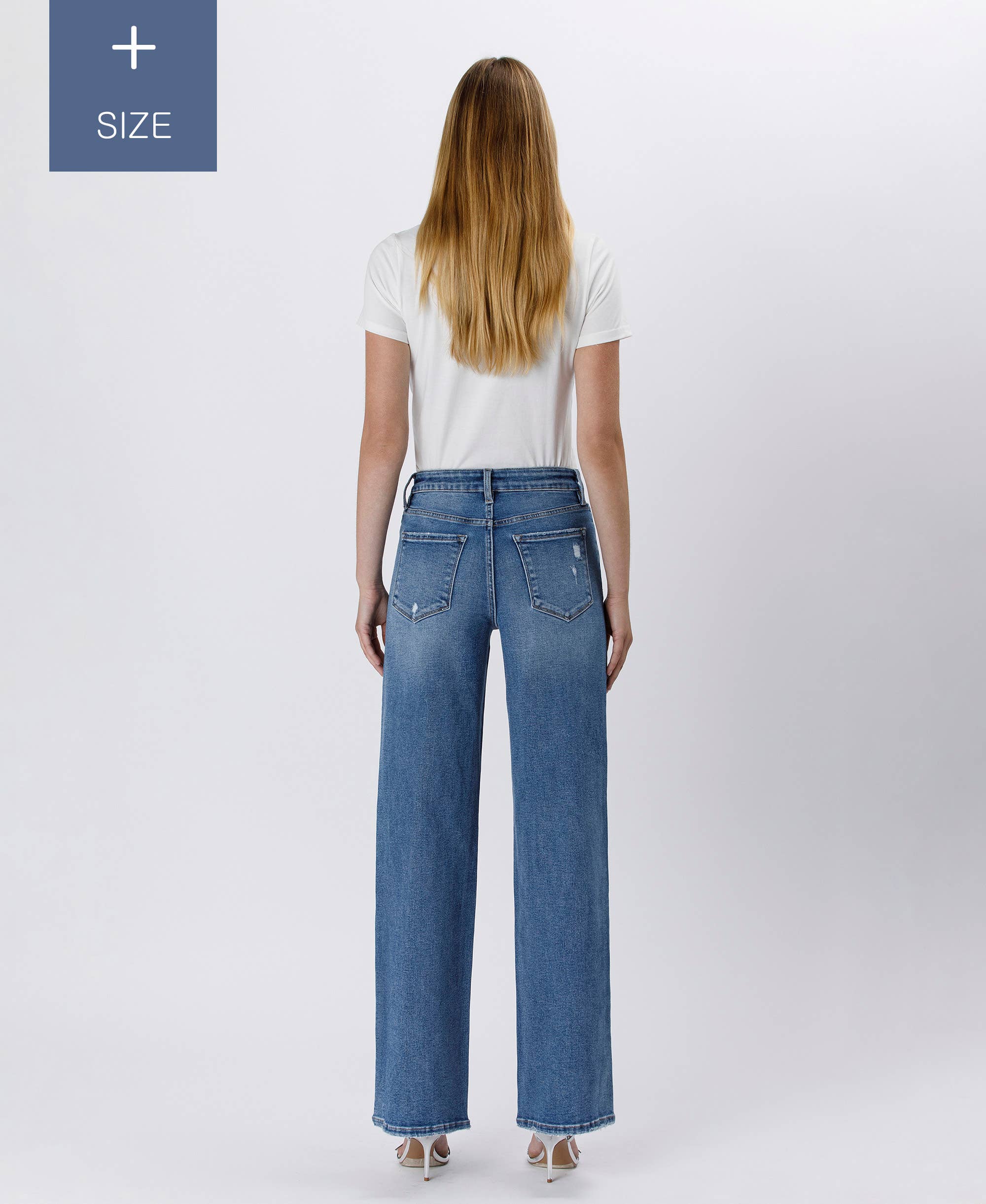 SUPREME PLUS SIZE TUMMY CONTROL SUPER HIGH RISE BAGGY WIDE LV1574-P for wholesale on Faire5