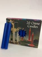 Dk Blue Chime Candle- Box of 20 Candles for wholesale by Biedermann & Sons