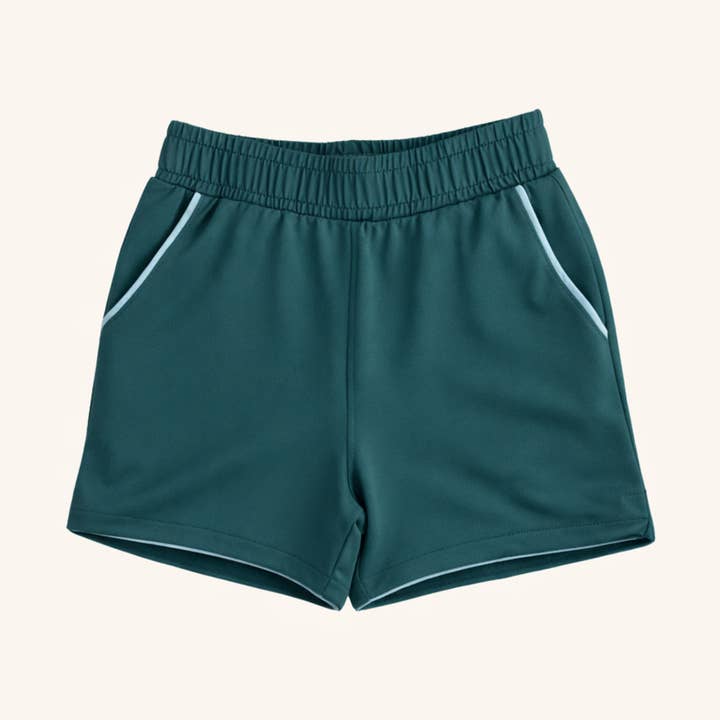 Boys' Court Shorts in Mallard Green for wholesale on Faire0