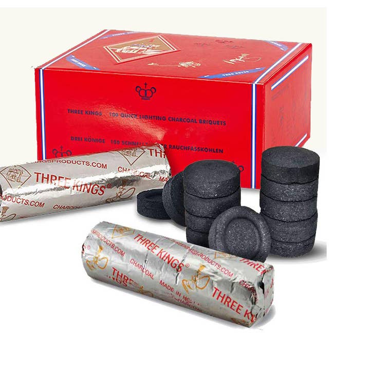 Green Tree – Engroshandel Røgelse – Three Kings - 40 mm 100 hurtigantændende kulbriketter1