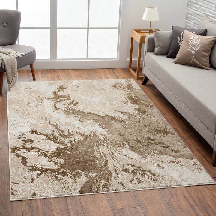 Marble Abstract Area Rug for wholesale by Luxe Weavers