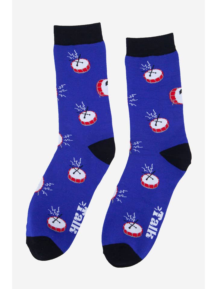 Sock Talk - Wholesale Socks - Men's - Men's Drummer Music Bamboo Socks