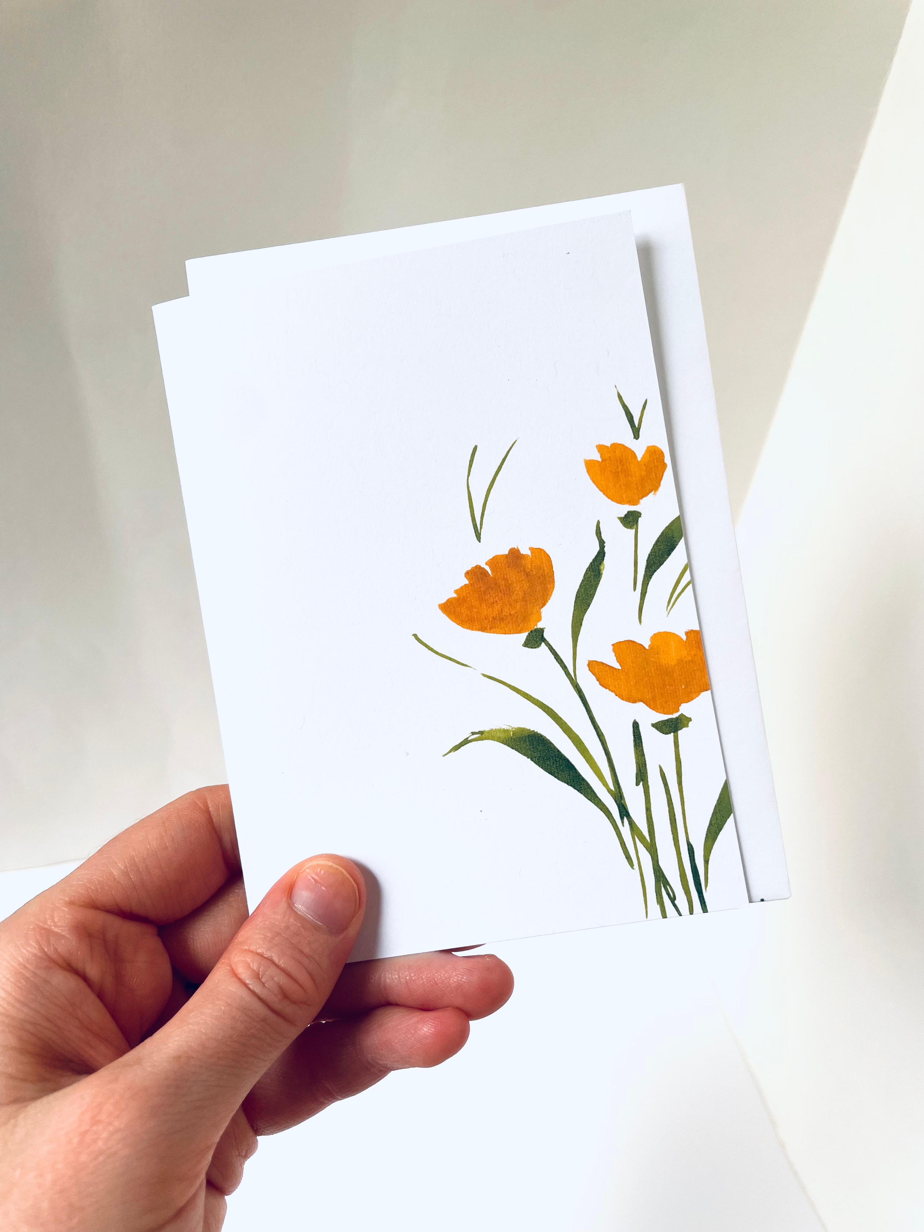 Atelier By Cat - Venta al por mayor Conjunto de papelería y tarjetas - Juego de tarjetas amarillas con estampado floral, tarjetas de papel 100% recicladas6