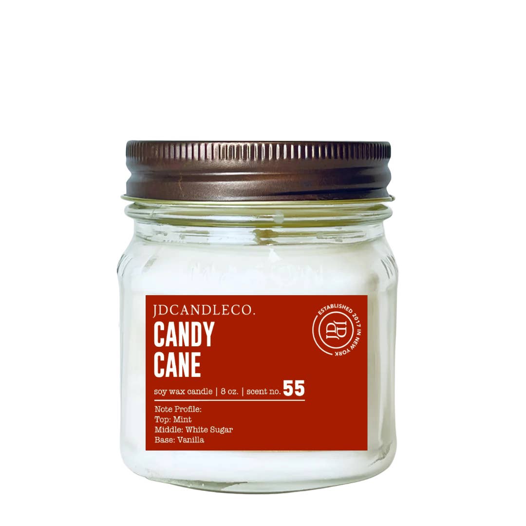 JD Candle Co. - Wholesale Jar/Filled Candle - Holiday 8 oz Mason Jar Candles10