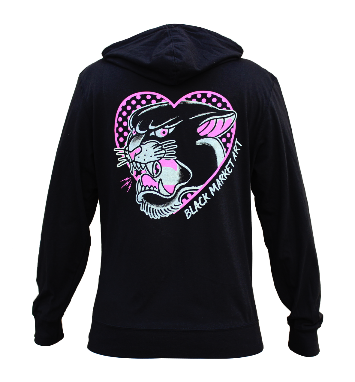 Black Pink Panther - Women's Zip Graphic Hoodie for wholesale on Faire2