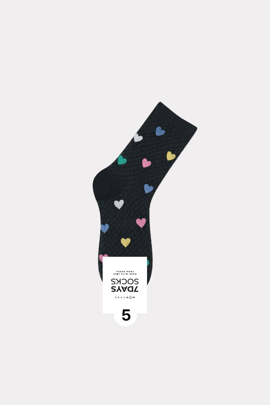 7DAYSSOCKS - Wholesale Socks - Women's - Women's Heart Pattern Netting Thread Crew Socks3
