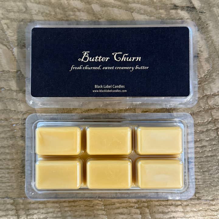 Black Label Candles - Vente Fondants - Baratte à beurre | Barre de tarte | 85g0