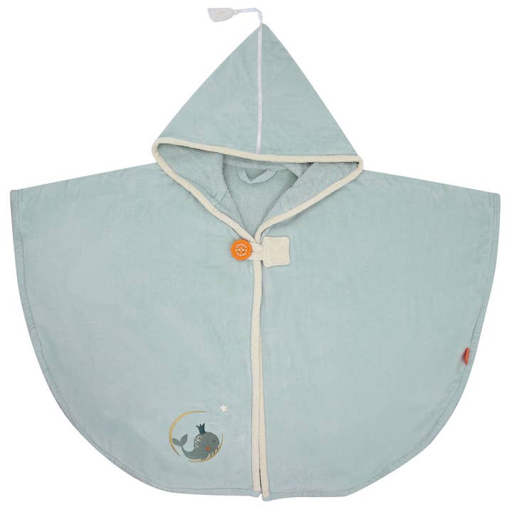 Bath Cape - Lagoon Whale for wholesale by L'Oiseau Bateau