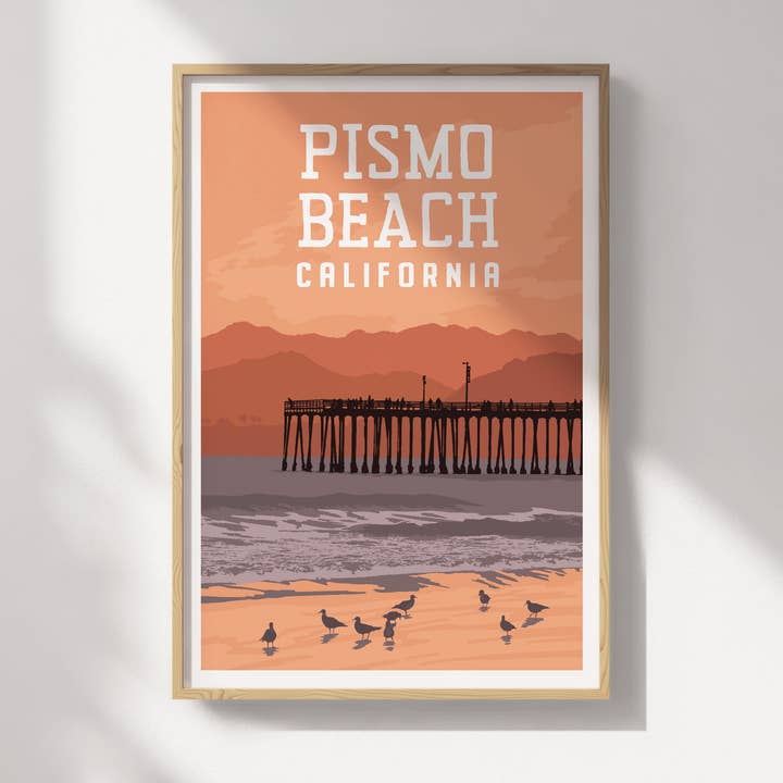 Pismo Beach, Kalifornien Reiseplakat für den Großhandel von Recollection Project