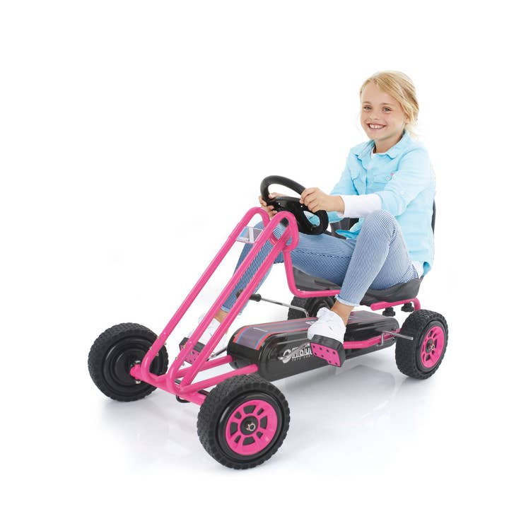 Hauck Toys - Wholesale Bike/Scooter - Kids - Hauck Lightning Pink Pedal Go Kart