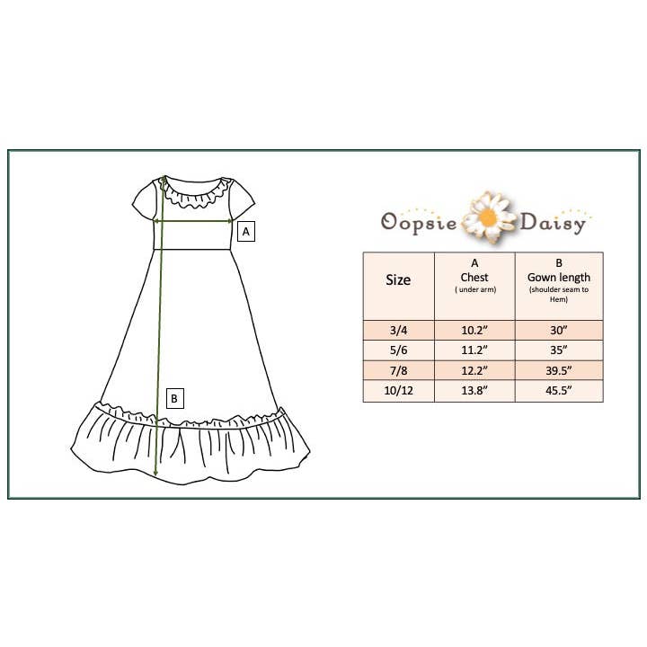 Oopsie Daisy - Wholesale Nightdress - Kids - Kids Christmas Holiday Check Tree Ruffle Lounge Play Gown