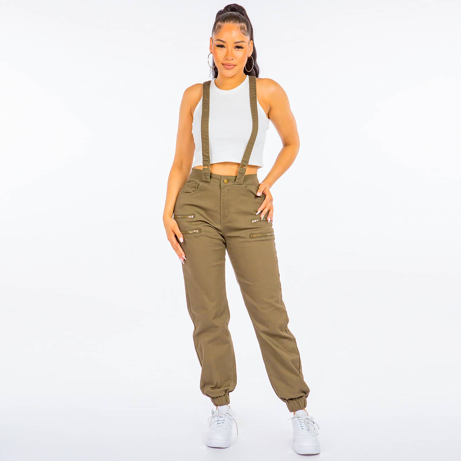 American Bazi – Engroshandel Bukser - Dame – LYNLÅS JOGGER MED SELER-RJJ10736