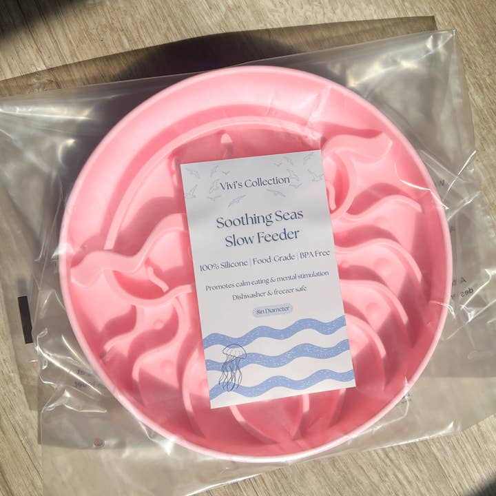 Flamingo Soothing Seas Bowl | Pet Slow Feeder for wholesale by Vivi’s Collection