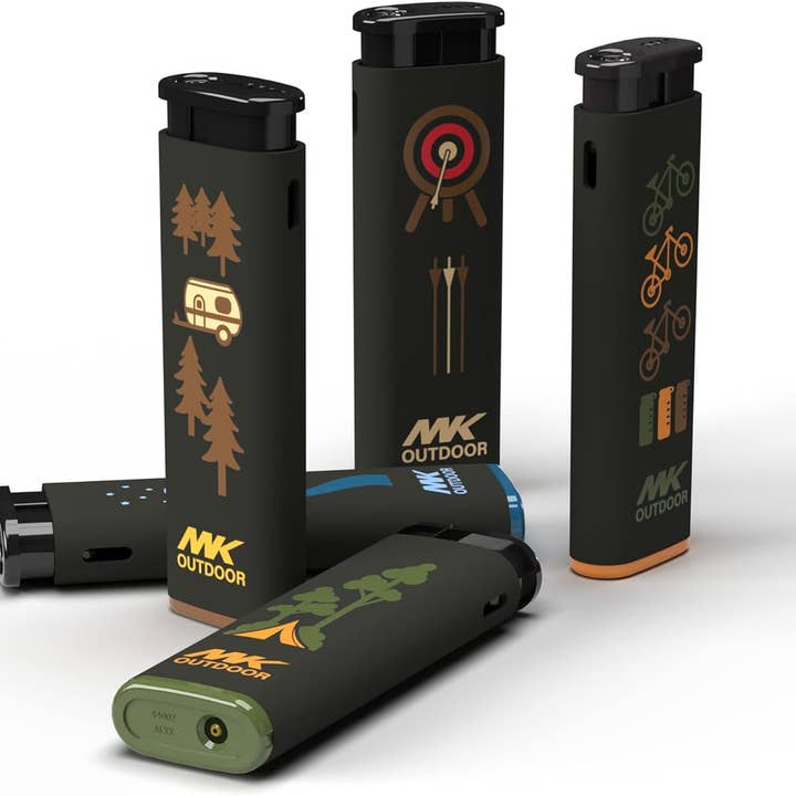 MK Lighter Company - Wholesale Lighter - MK Lighter Outdoor Series, Alpine Set, Windproof Flame, Pock