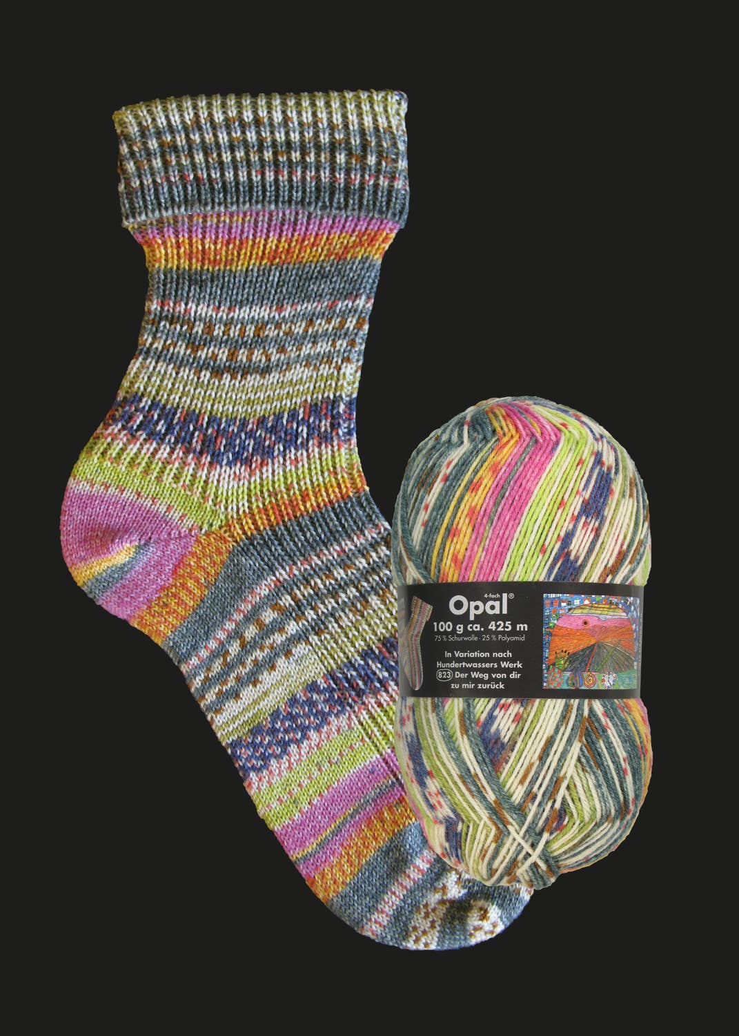 SCHULANA - Wholesale Yarn - OPAL sock yarn after Hundertwasser 4-ply16