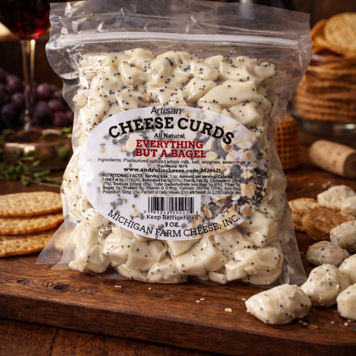 Andrulis All-Natural Cheese Curds-Everything but the Bagel for wholesale by Andrulis