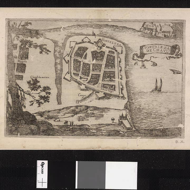 Relic Map Co. - Wholesale Map - Fortress of Chaul: Plans of Plazas and Forts of Portuguese Possessions In Asia and Africa. (Fortaleza De Chaul: Plantas De Praças E Fortes De Possessões Portuguesas Na Ásia E África) 1600