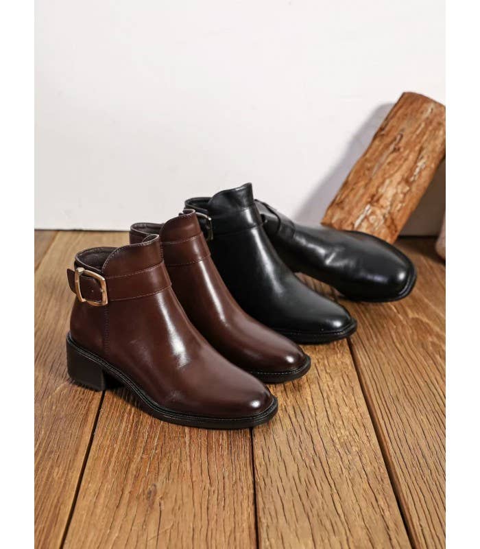 SWEET MAGIC SHOES & BAGS - Wholesale Chelsea Boots - Women's - CASUAL SYNTHETIC LEATHER ANKLE BOOT2