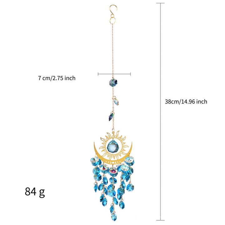 Dipped Shop - Wholesale Suncatcher - Sun Moon Colorful Crystal Hangings DP25A912