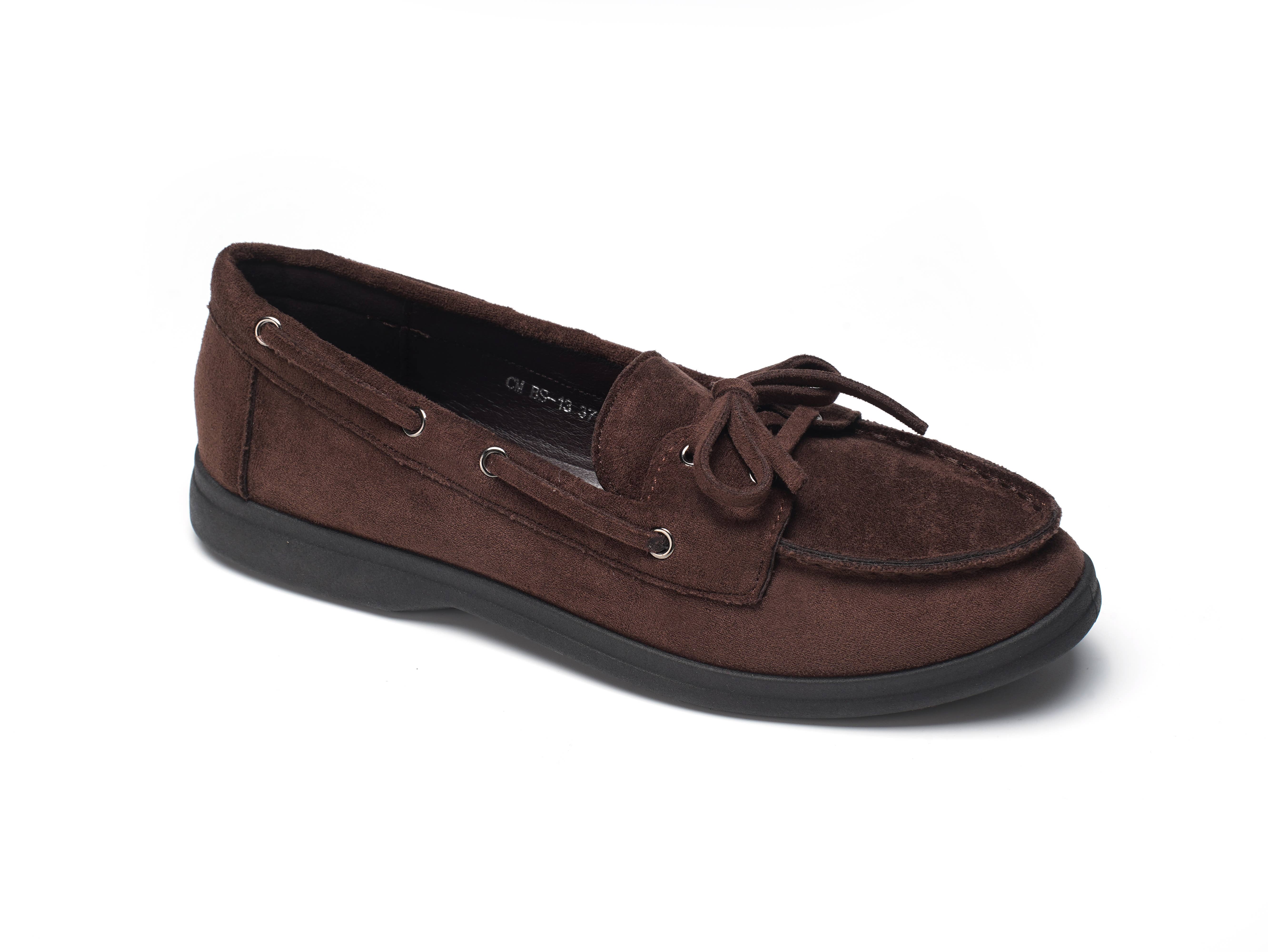 C'M PARIS - Wholesale Slip On Sneakers - Women's - Soft Suede Boat Moccasin BS-134
