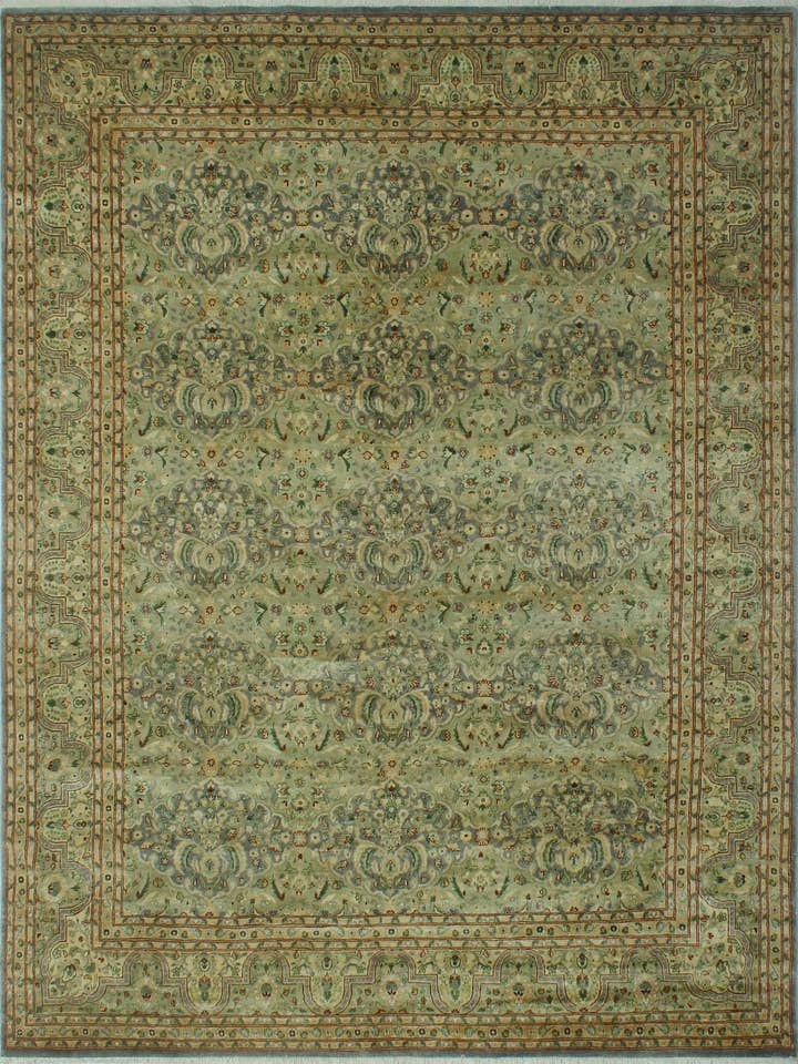 Wali Alivia Grey/Green Rug, 7'10" x 9'8" for wholesale by Noori Rug